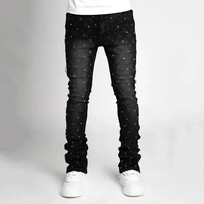 Men’s Straight Leg Denim Jeans – European & American Street Fashion - Honesty Sales