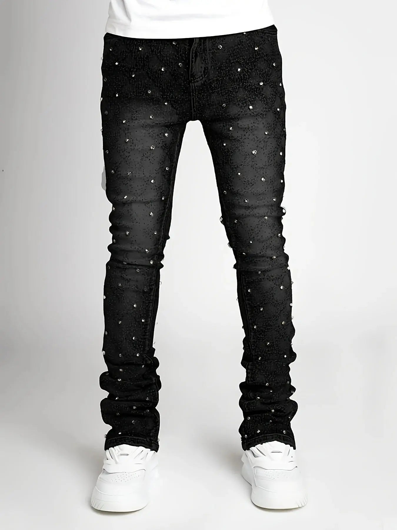 Men’s Straight Leg Denim Jeans – European & American Street Fashion - Honesty Sales