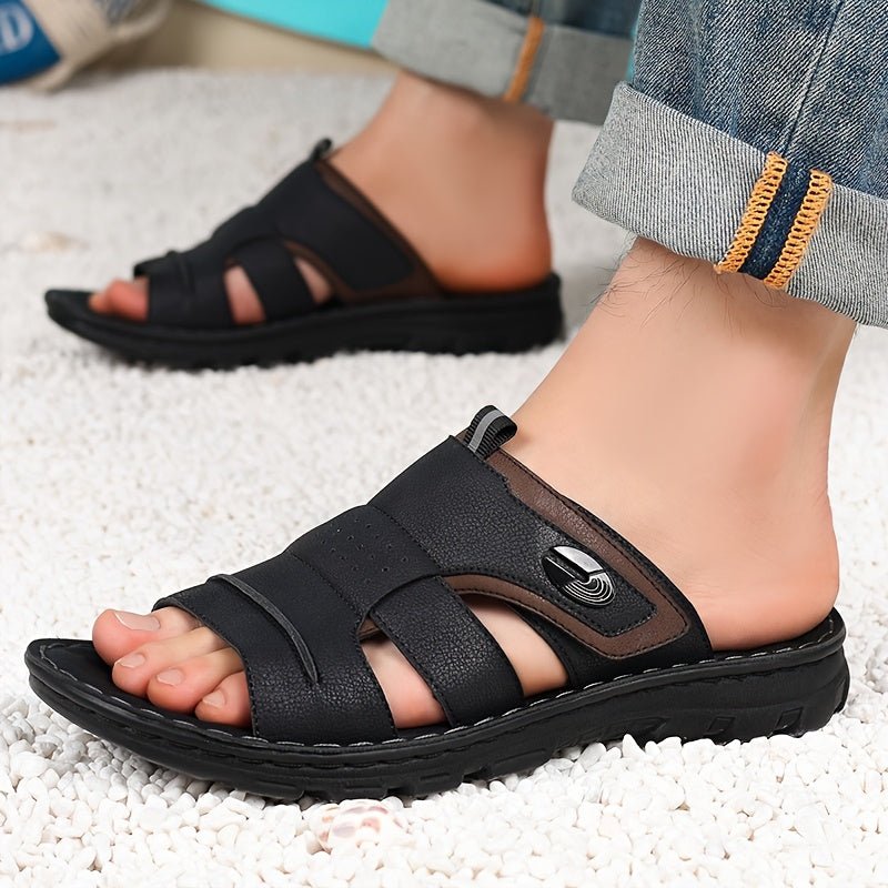 Men’s Summer Non - Slip Slip - On Sandals – Lightweight Quick - Dry Indoor/Outdoor Shoes - Honesty Sales