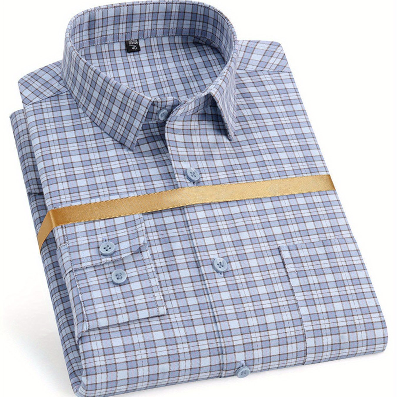 Men’s Summer Plaid Long Sleeve Shirt – Trendy, Breathable, Comfortable Casual Wear - Honesty Sales