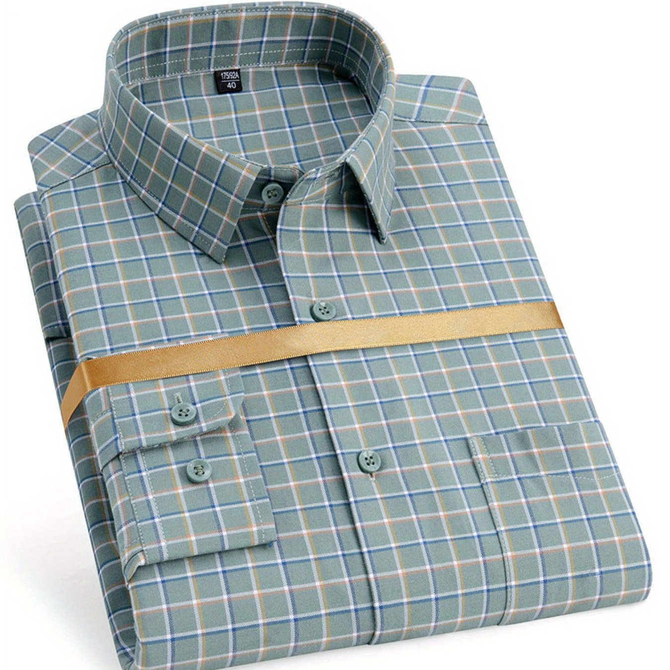 Men’s Summer Plaid Long Sleeve Shirt – Trendy, Breathable, Comfortable Casual Wear - Honesty Sales