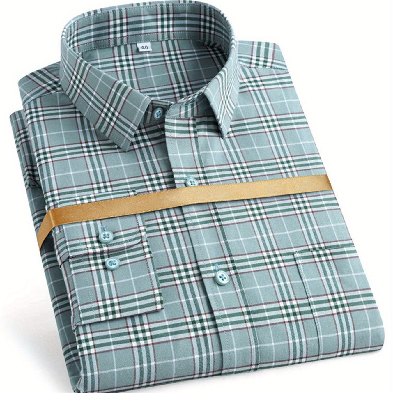Men’s Summer Plaid Long Sleeve Shirt – Trendy, Breathable, Comfortable Casual Wear - Honesty Sales