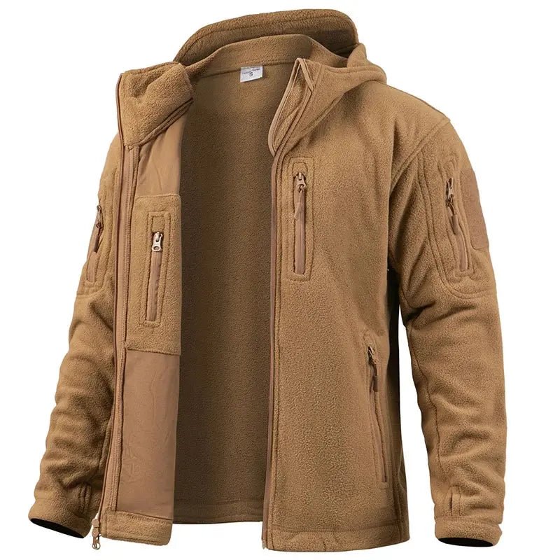 Men’s Tactical Fleece Jacket – Winter Warm, Full Zip Outdoor Coat - Honesty Sales