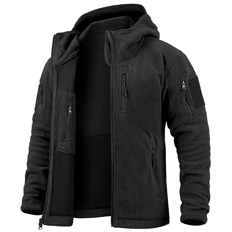 Men’s Tactical Fleece Jacket – Winter Warm, Full Zip Outdoor Coat - Honesty Sales