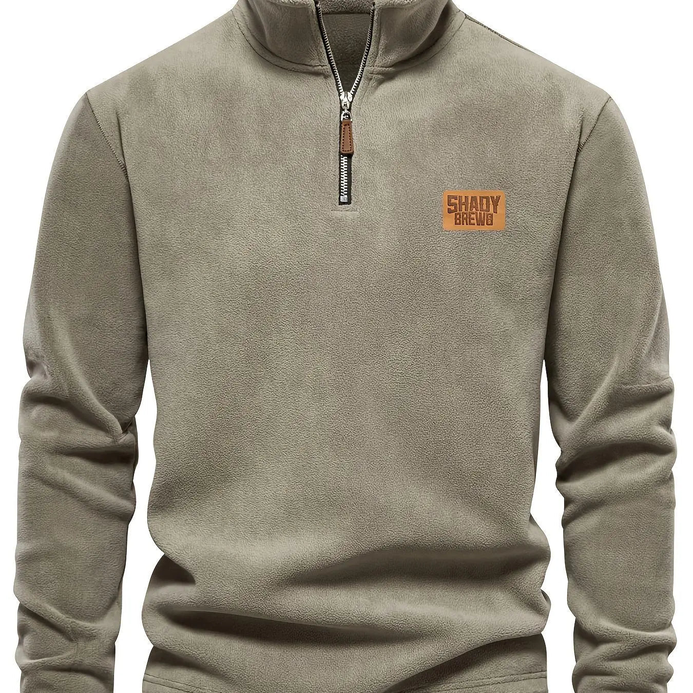 Men’s Thermal Fleece - Lined Half - Zip Sweater – Heavyweight Winter Pullover - Honesty Sales