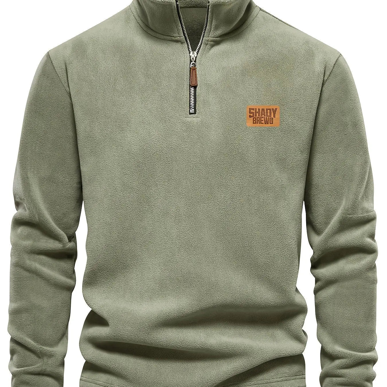 Men’s Thermal Fleece - Lined Half - Zip Sweater – Heavyweight Winter Pullover - Honesty Sales