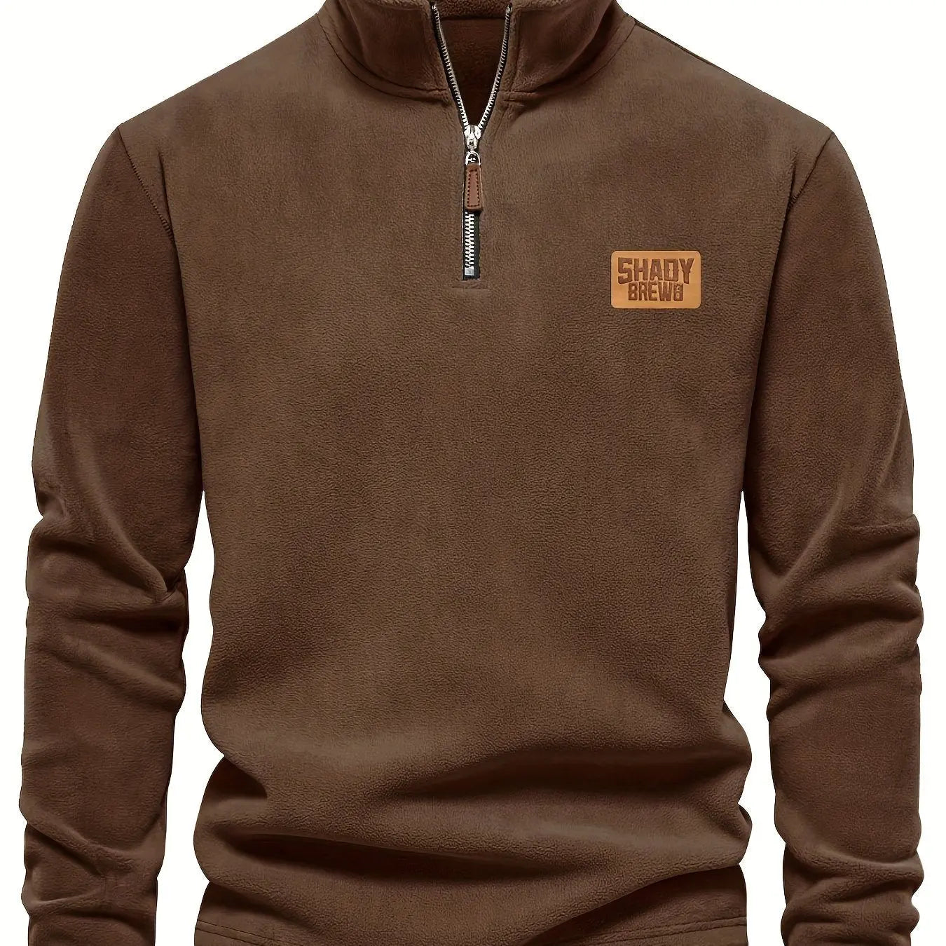 Men’s Thermal Fleece - Lined Half - Zip Sweater – Heavyweight Winter Pullover - Honesty Sales