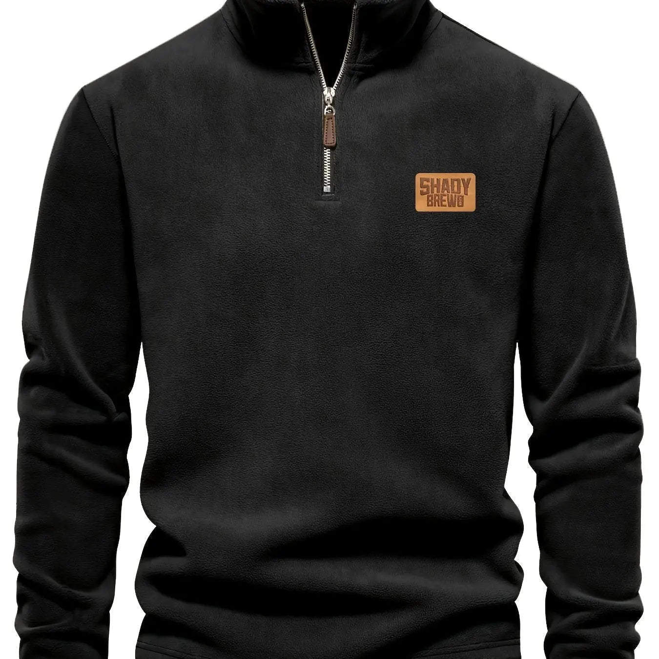 Men’s Thermal Fleece - Lined Half - Zip Sweater – Heavyweight Winter Pullover - Honesty Sales