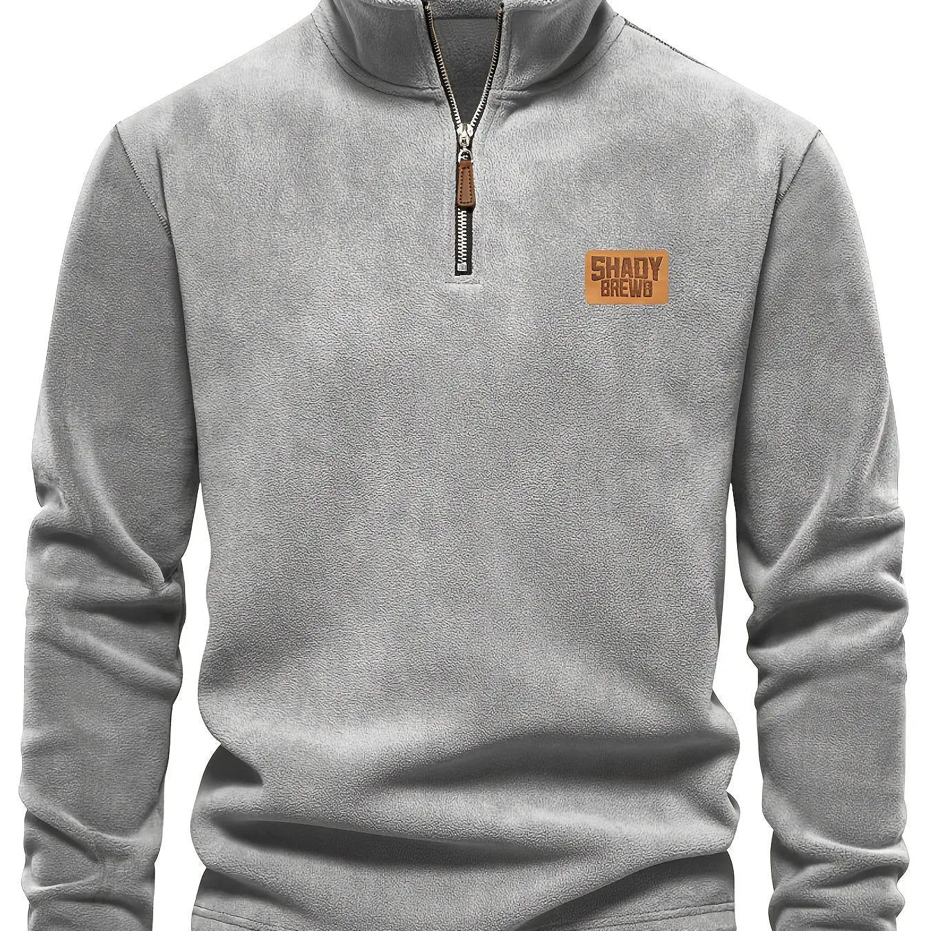 Men’s Thermal Fleece - Lined Half - Zip Sweater – Heavyweight Winter Pullover - Honesty Sales