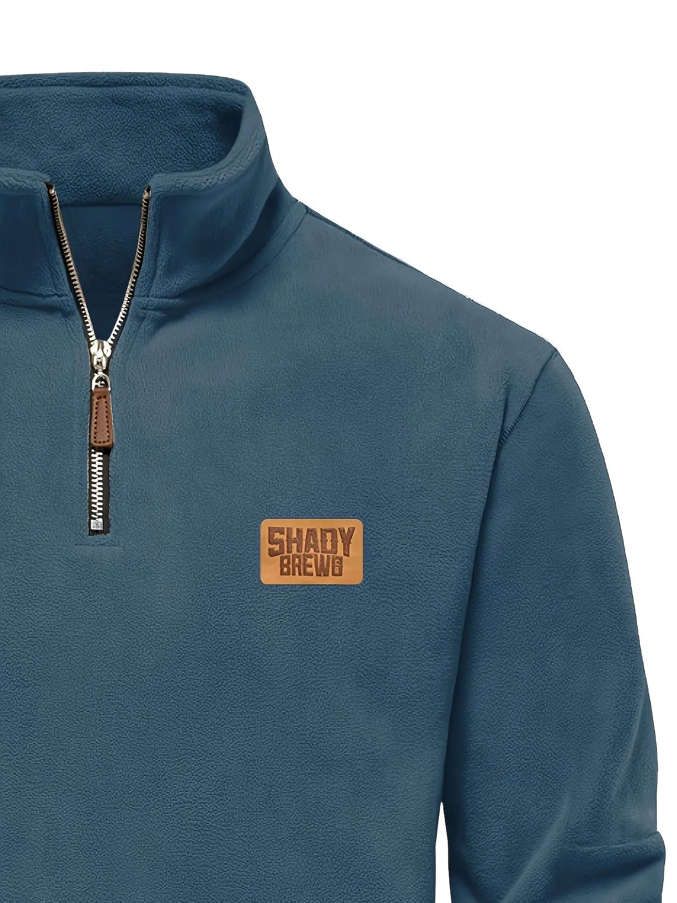 Men’s Thermal Fleece - Lined Half - Zip Sweater – Heavyweight Winter Pullover - Honesty Sales