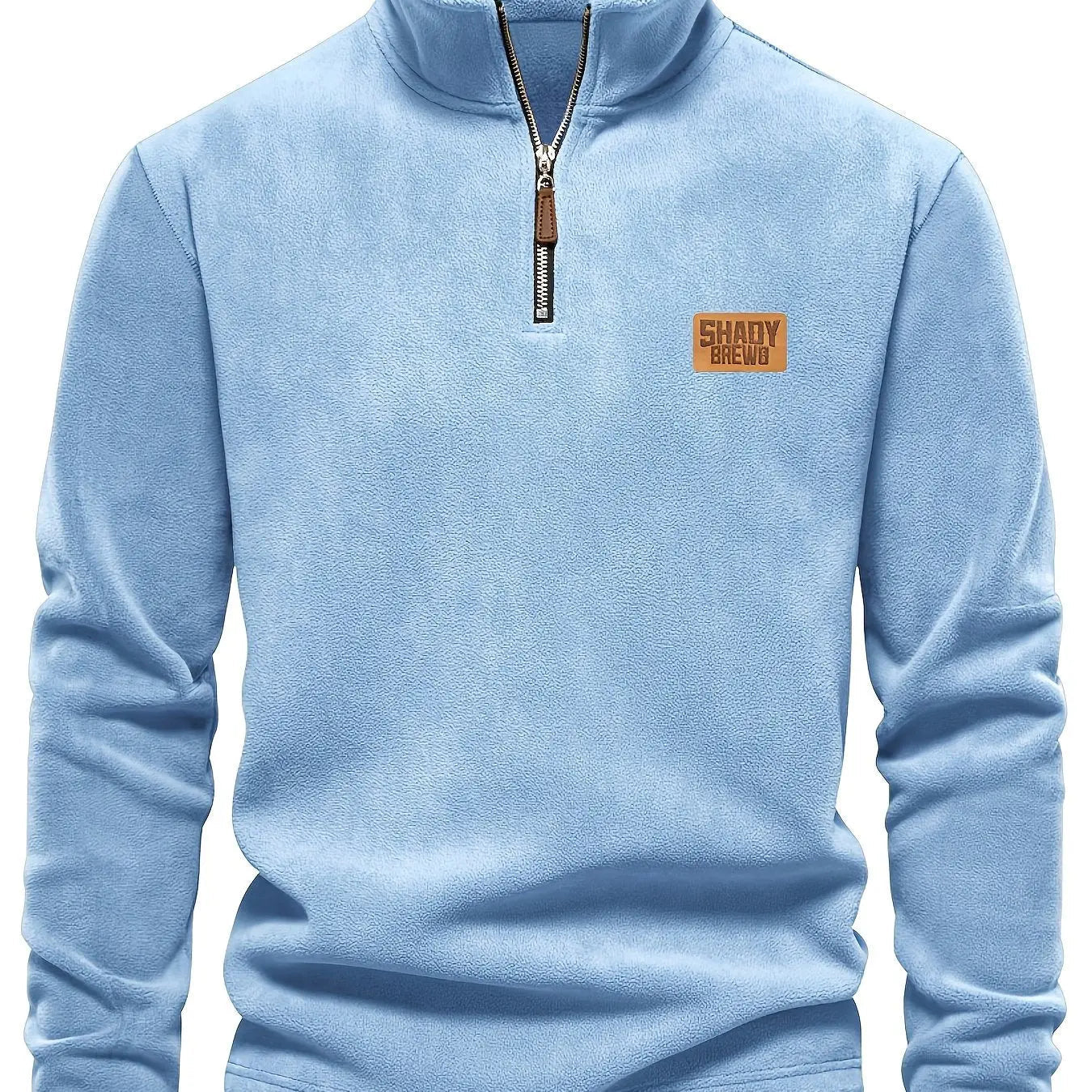 Men’s Thermal Fleece - Lined Half - Zip Sweater – Heavyweight Winter Pullover - Honesty Sales