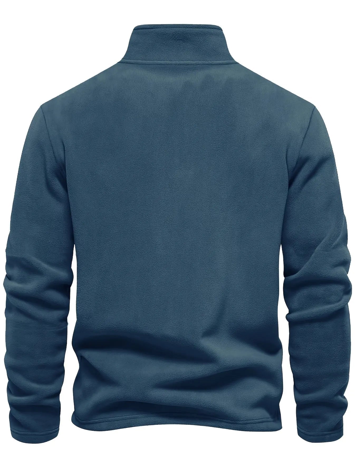 Men’s Thermal Fleece - Lined Half - Zip Sweater – Heavyweight Winter Pullover - Honesty Sales