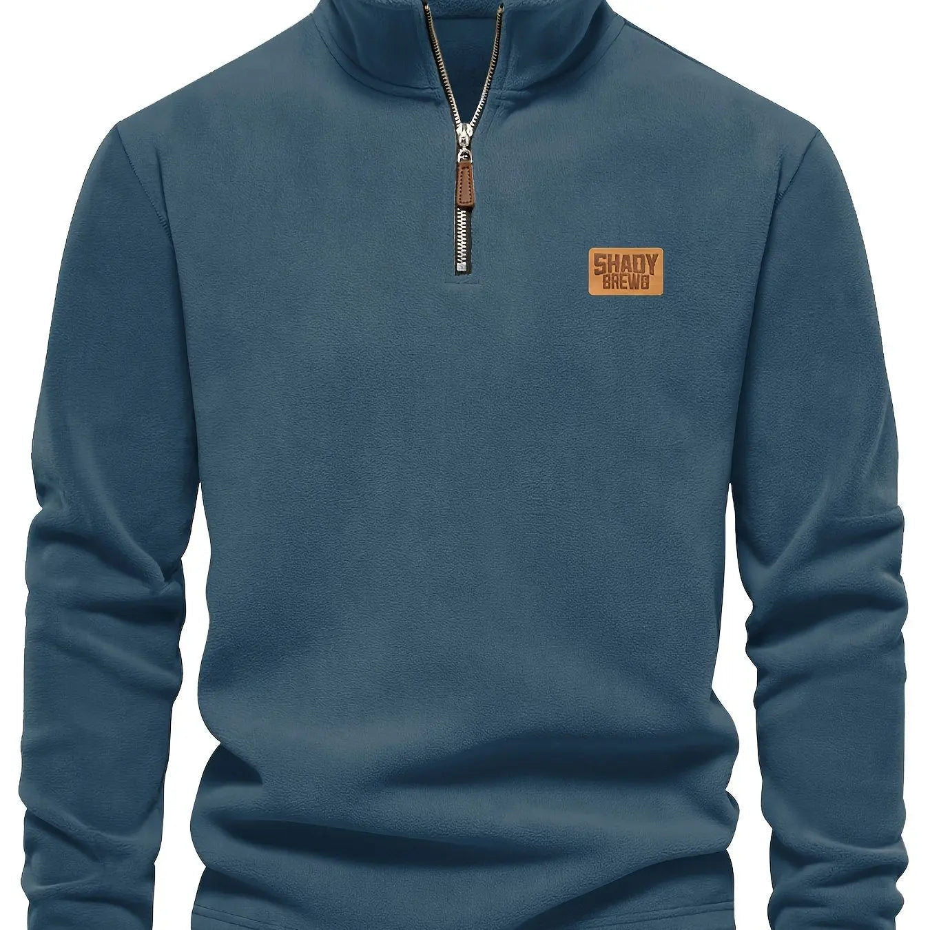 Men’s Thermal Fleece - Lined Half - Zip Sweater – Heavyweight Winter Pullover - Honesty Sales