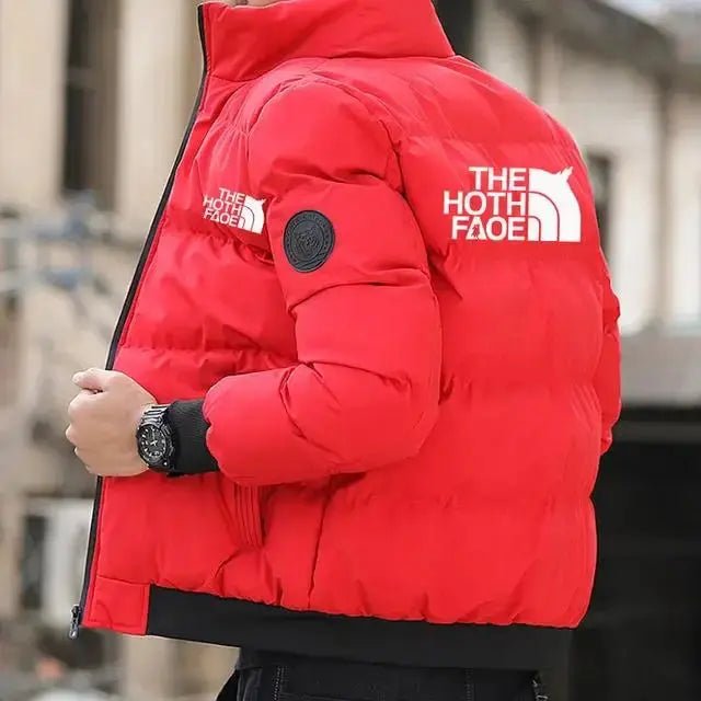 Men's Tiger Logo Padded Cotton Jacket - Short Thick Casual Parka, Winter Trend (S - 5XL) - Honesty Sales