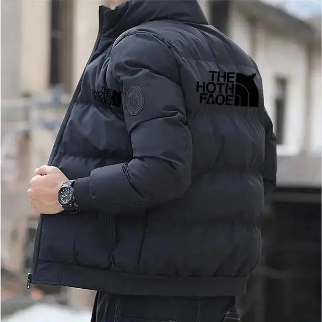 Men's Tiger Logo Padded Cotton Jacket - Short Thick Casual Parka, Winter Trend (S - 5XL) - Honesty Sales