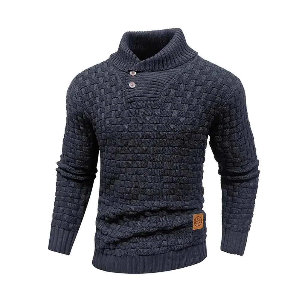 Men’s Winter Knit Sweater – Crew Neck Ribbed Pullover - Honesty Sales