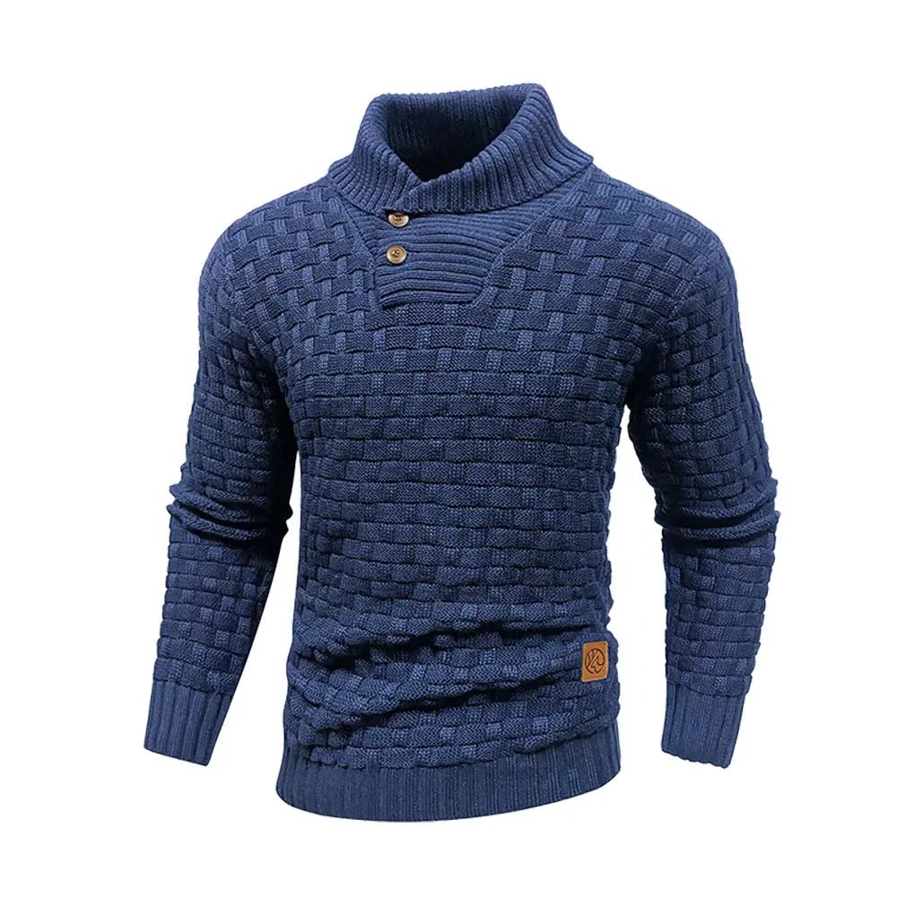 Men’s Winter Knit Sweater – Crew Neck Ribbed Pullover - Honesty Sales
