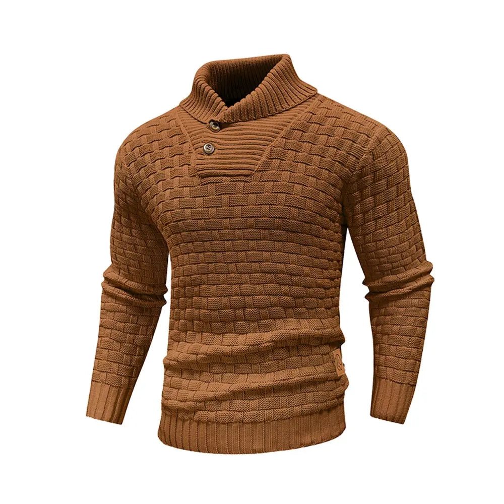 Men’s Winter Knit Sweater – Crew Neck Ribbed Pullover - Honesty Sales