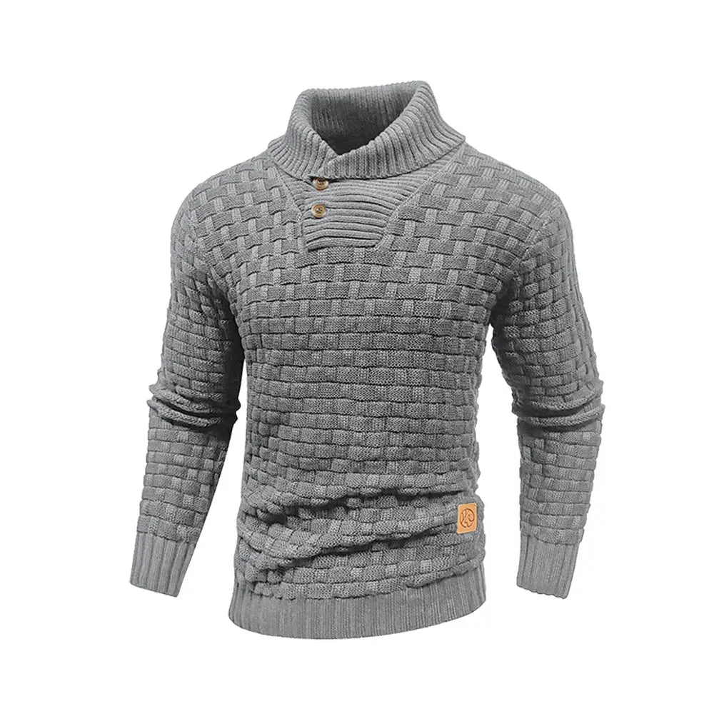 Men’s Winter Knit Sweater – Crew Neck Ribbed Pullover - Honesty Sales