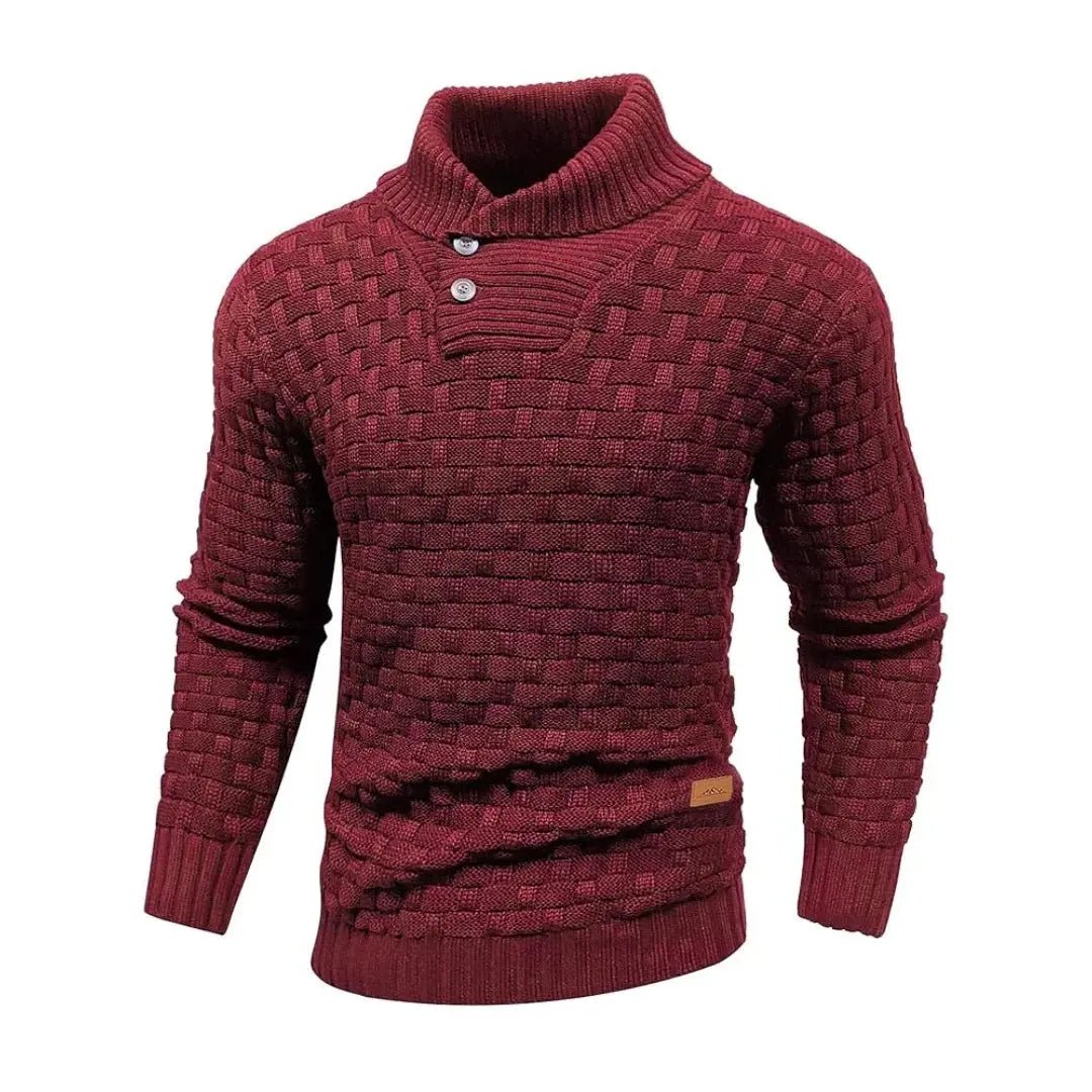 Men’s Winter Knit Sweater – Crew Neck Ribbed Pullover - Honesty Sales