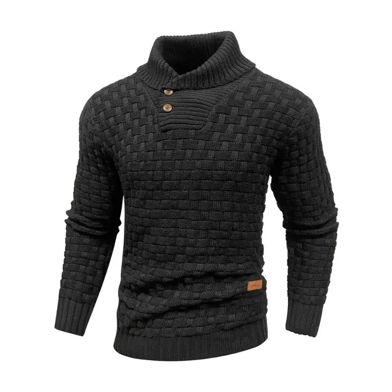 Men’s Winter Knit Sweater – Crew Neck Ribbed Pullover - Honesty Sales