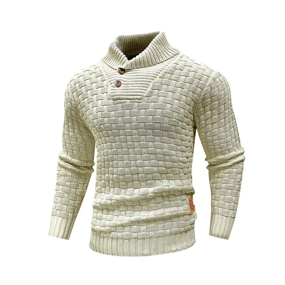 Men’s Winter Knit Sweater – Crew Neck Ribbed Pullover - Honesty Sales