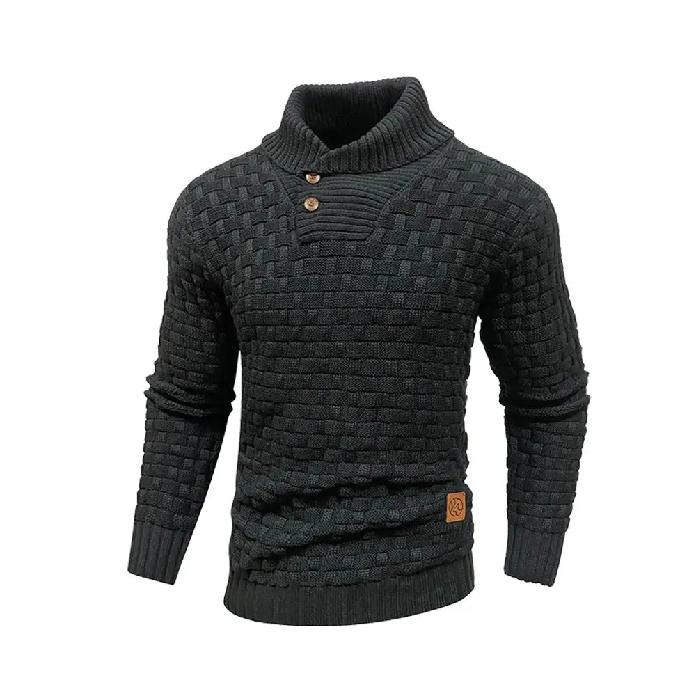 Men’s Winter Knit Sweater – Crew Neck Ribbed Pullover - Honesty Sales