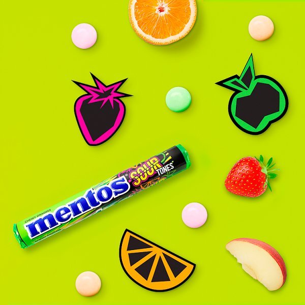 Mentos Sour Tones Chewy Dragees 37.5g (40 x 37.5g) - Honesty Sales