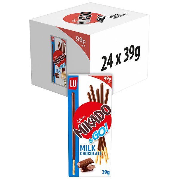 Mikado Milk Chocolate Biscuits 39g (24 x 39g) - Honesty Sales