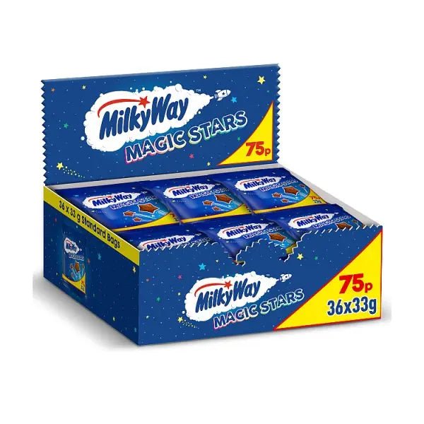 Milky Way Magic Stars Milk Chocolate Bag (Case of 36) - Honesty Sales