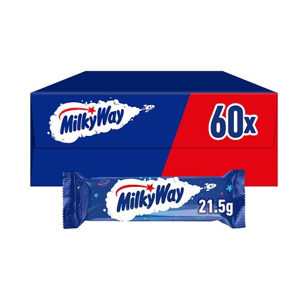 Milky Way Milk Chocolate Bar 21.5g (60 x 21.5g) - Honesty Sales
