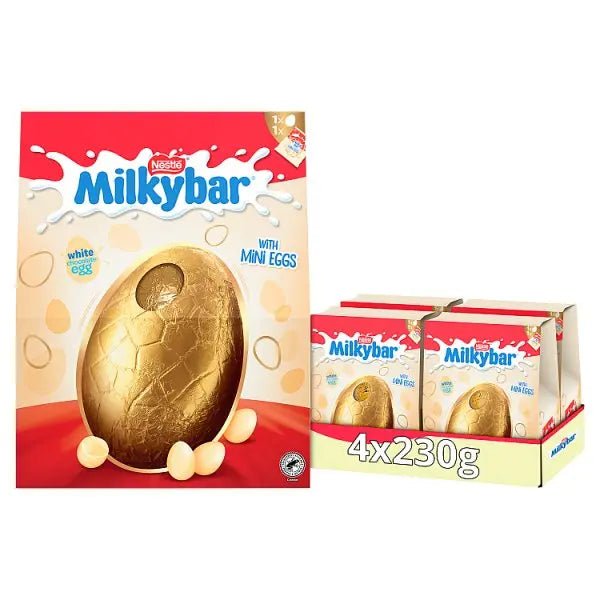 Milkybar White Chocolate Giant Easter Egg 230g (Case of 4) - Honesty Sales
