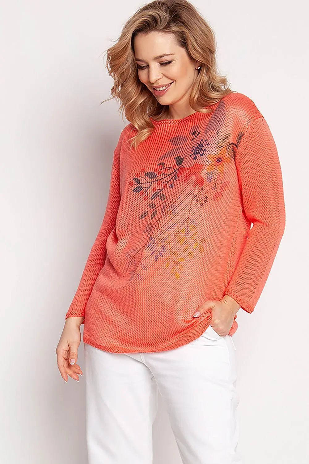 MKM floral print lightweight sweater - Honesty Sales