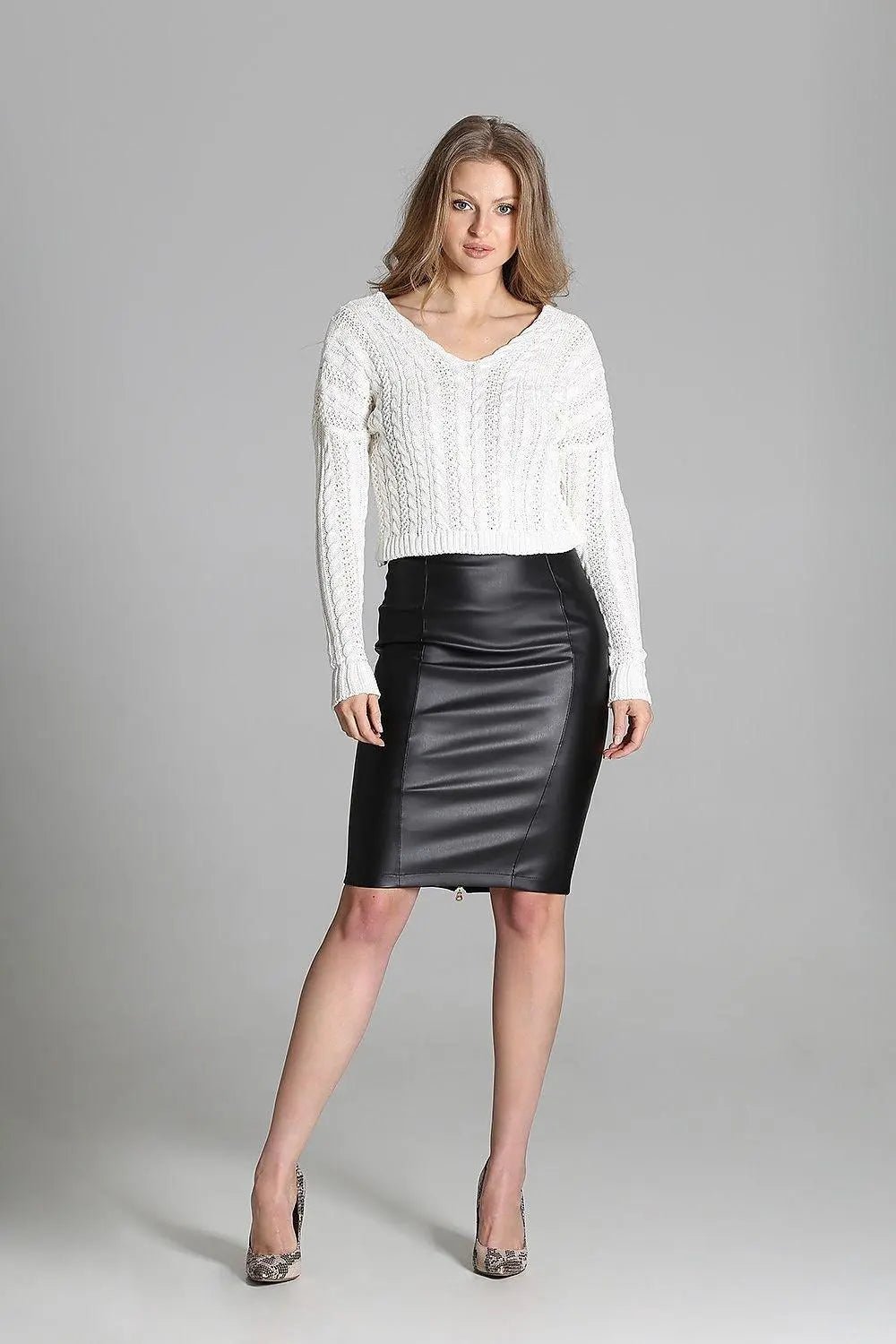 MKM plaid patterns short sweater - Honesty Sales