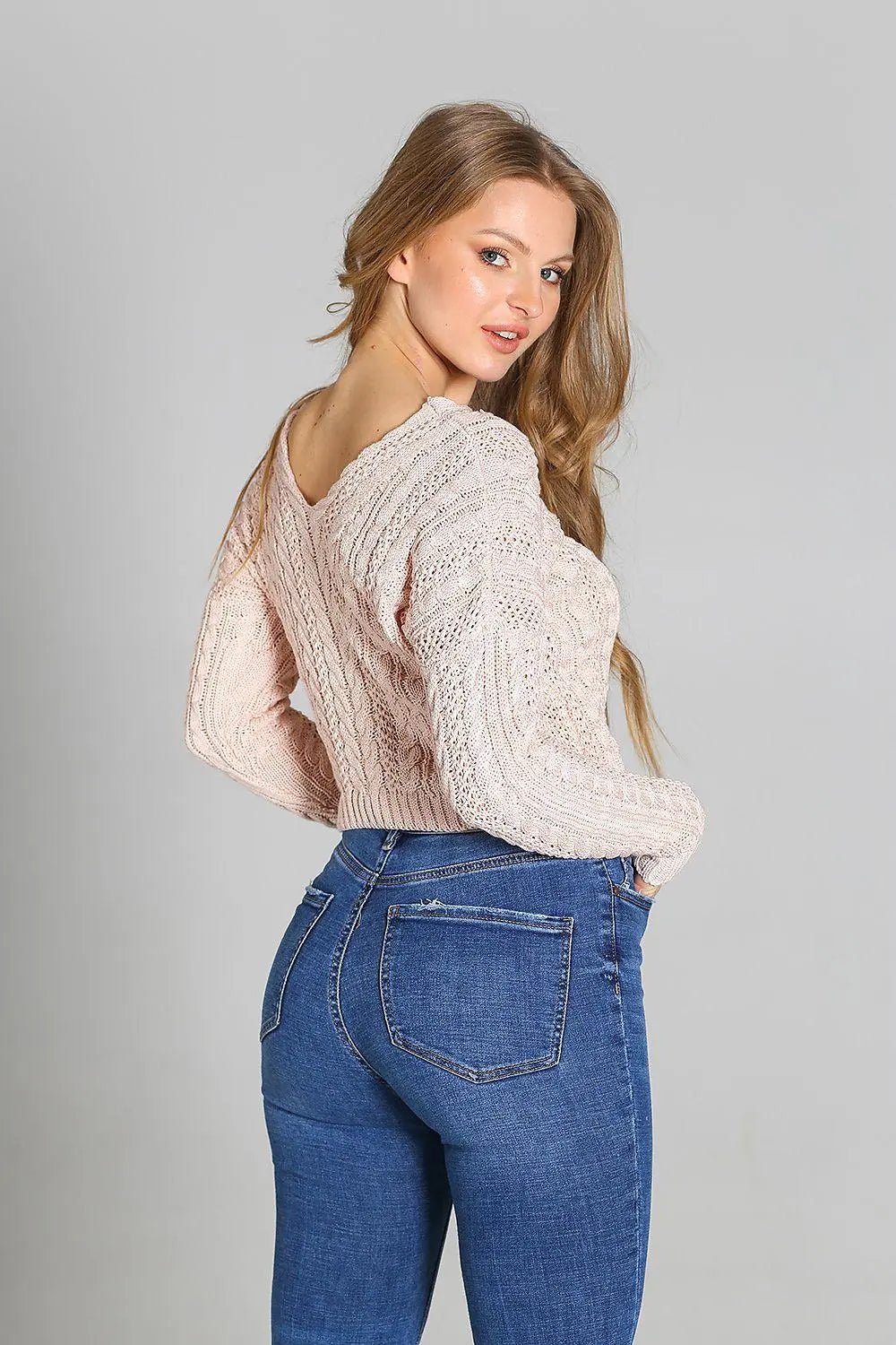 MKM plaid patterns short sweater - Honesty Sales