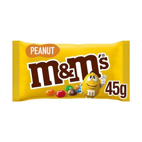 M&M'S Milk Chocolate Crunchy Peanut Bag 45g (Case of 24) - Honesty Sales