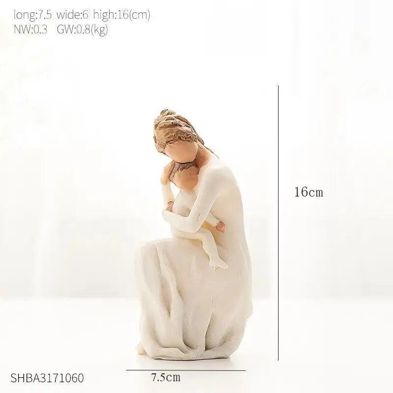 Modern Resin Character Miniature Figurines Home Decoration Accessories Love Gift Desk Decoration Memorial Gift Easter Decoration - Honesty Sales