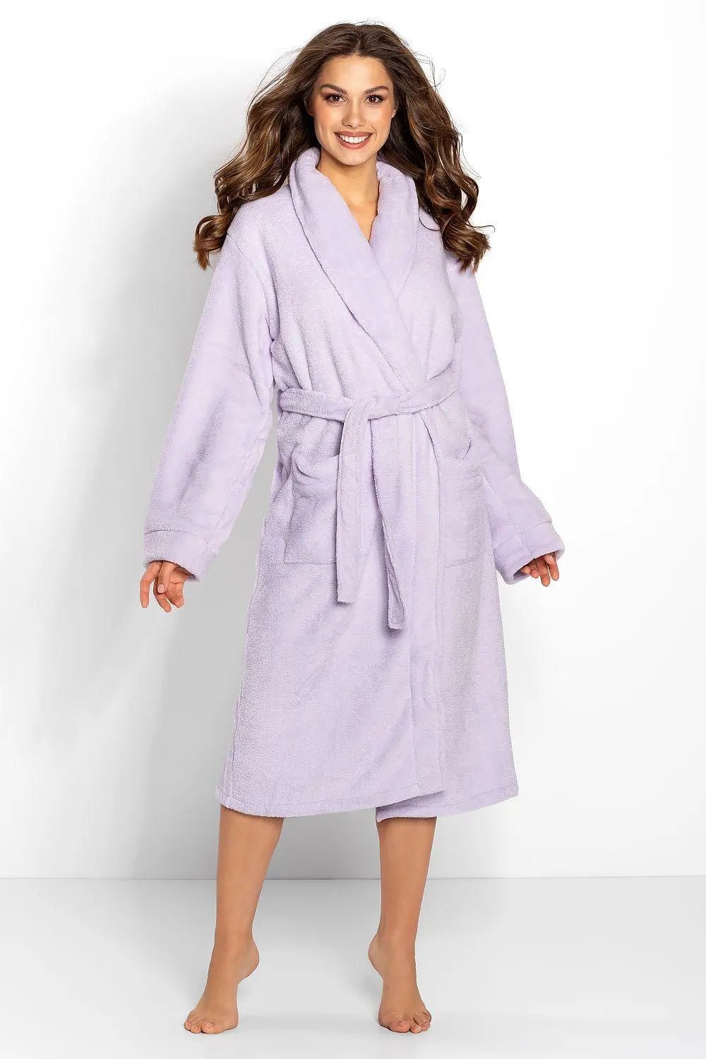 Momenti Per Me high quality purple shade womens bathrobe - Honesty Sales