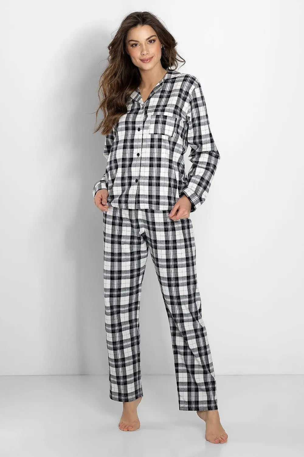 Momenti Per Me long-sleeved shirt and long pants womens pajamas - Honesty Sales