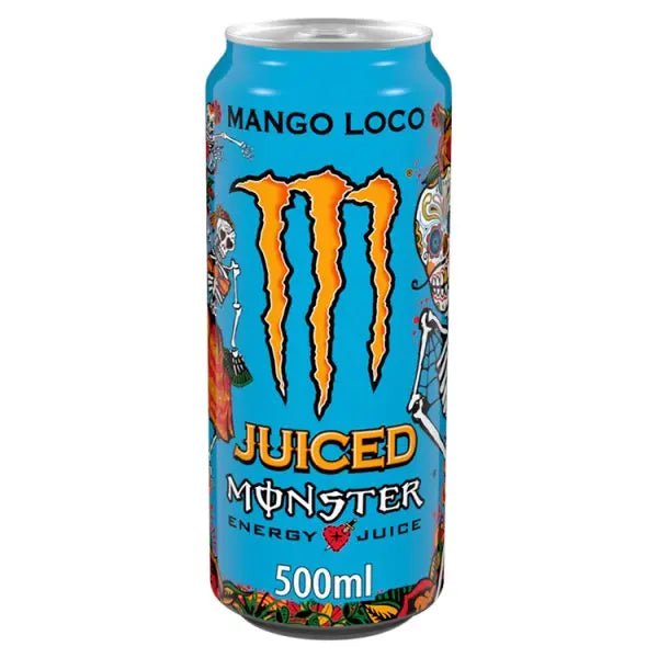 Monster Energy Drink Mango Loco 12 x 500ml (Case of 12) - Honesty Sales