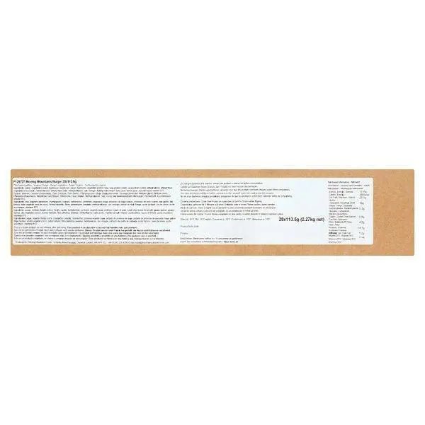 Moving Mountains Burger 20 x 113.5g (2.27kg) - Honesty Sales