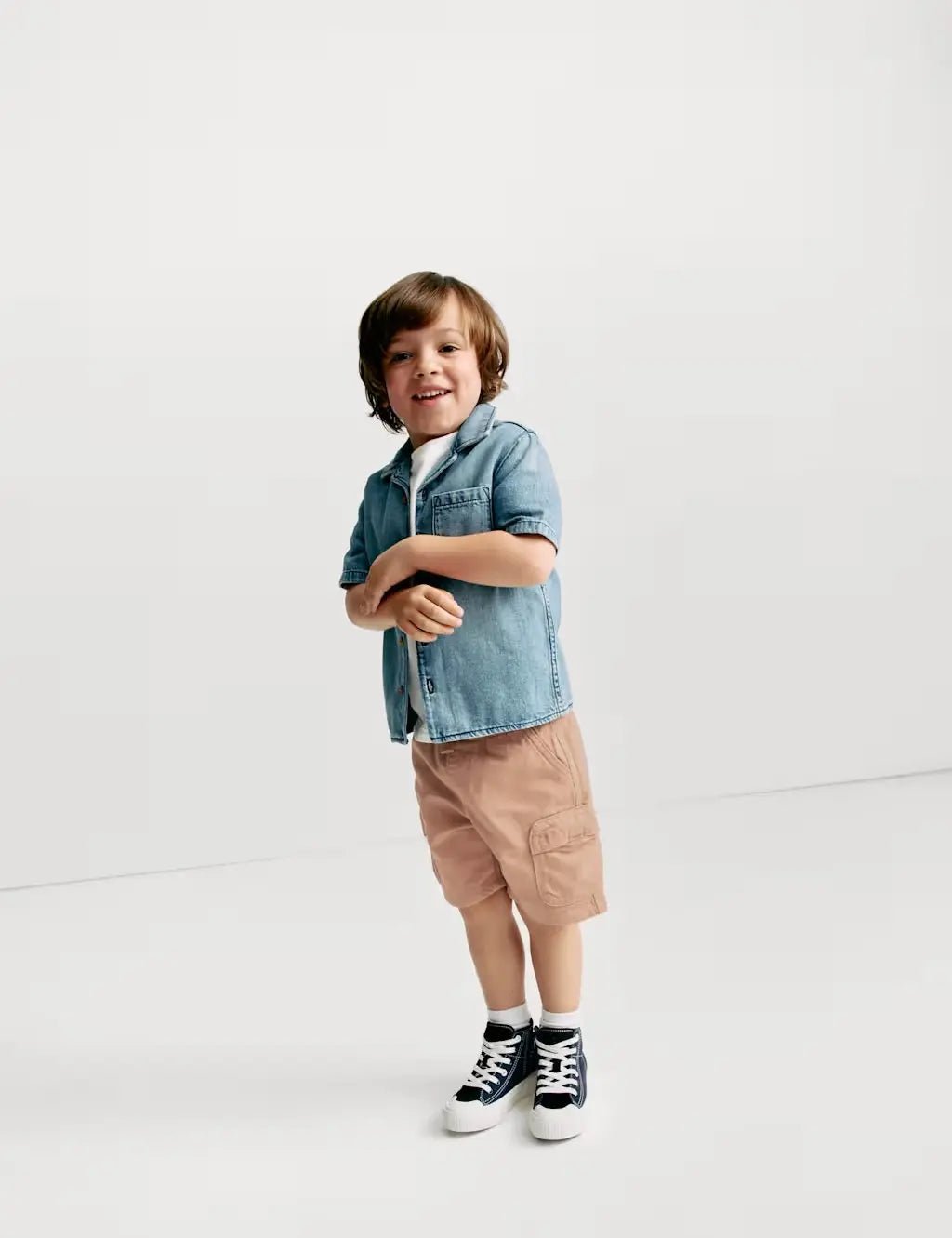 M&S Cotton Rich Cargo Shorts (2 - 8 Yrs) - Honesty Sales