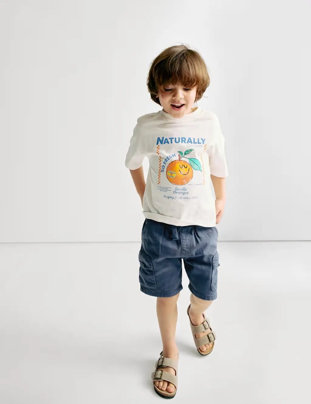 M&S Cotton Rich Cargo Shorts (2 - 8 Yrs) - Honesty Sales