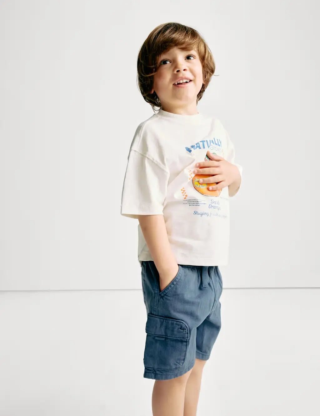M&S Cotton Rich Cargo Shorts (2 - 8 Yrs) - Honesty Sales