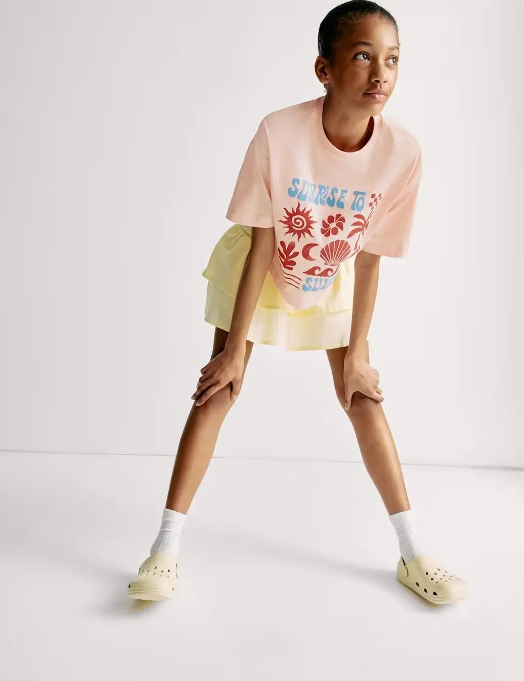 M&S Cotton Rich Sunrise to Sunset T-Shirt (6 - 16 Yrs) - Honesty Sales