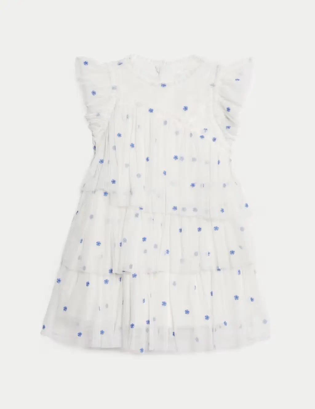 M&S Embroidered Tulle Dress (2 - 16 Yrs) - Honesty Sales