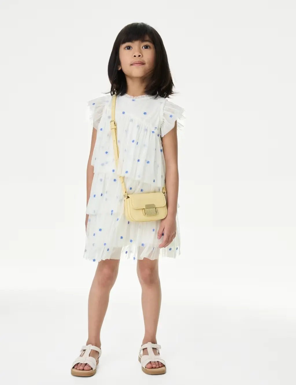 M&S Embroidered Tulle Dress (2 - 16 Yrs) - Honesty Sales
