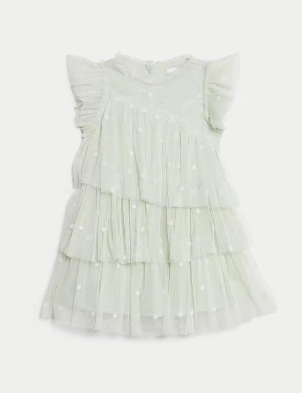 M&S Embroidered Tulle Dress (2 - 16 Yrs) - Honesty Sales