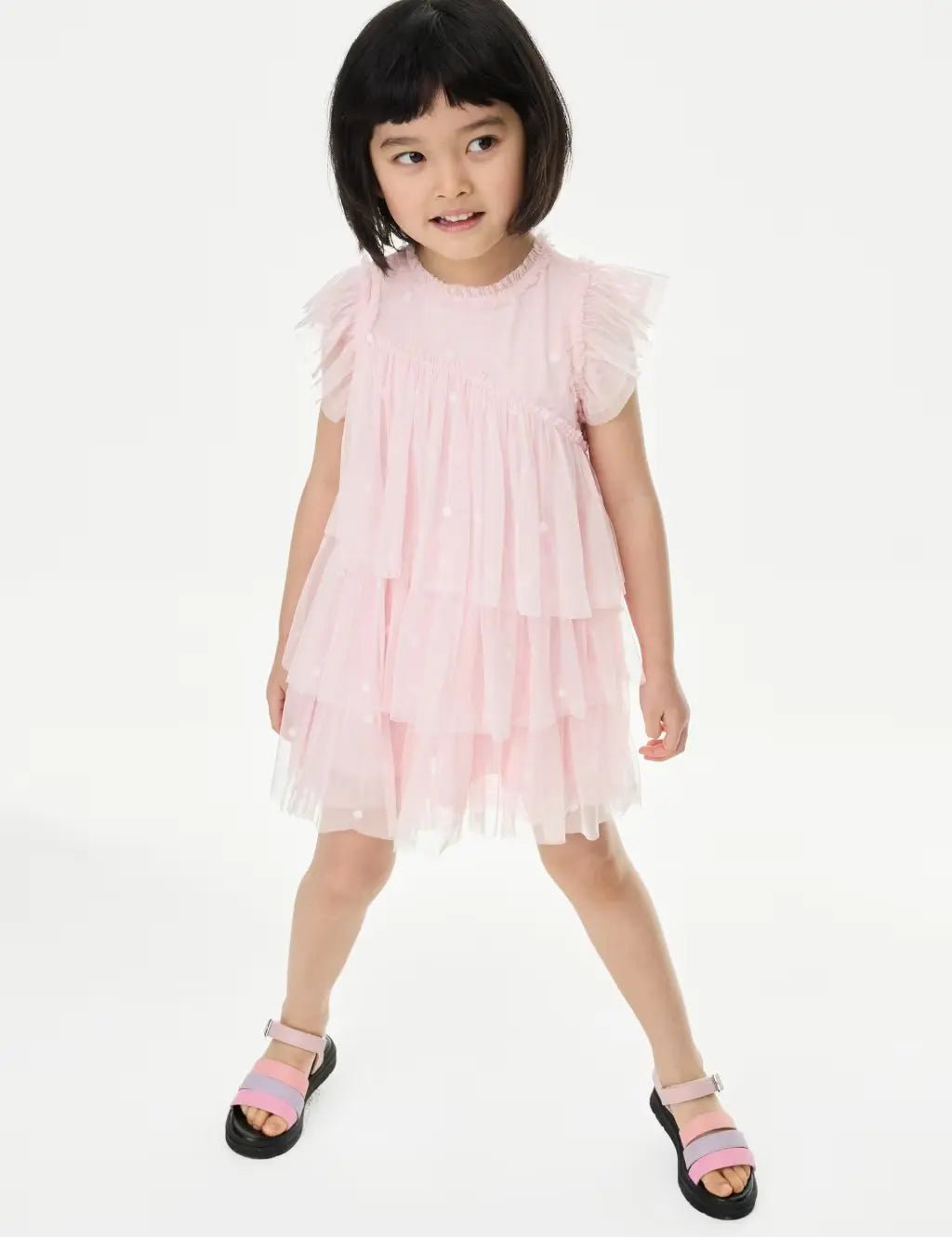 M&S Embroidered Tulle Dress (2 - 16 Yrs) - Honesty Sales