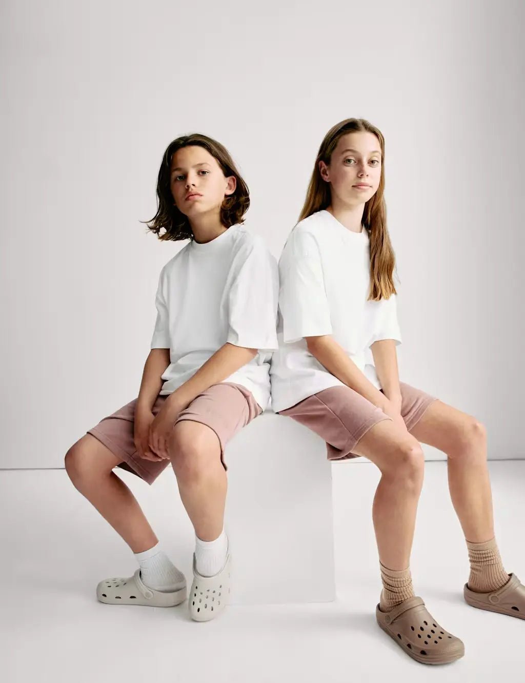 M&S Pure Cotton Plain T-Shirt (2 - 16 Yrs) - Honesty Sales